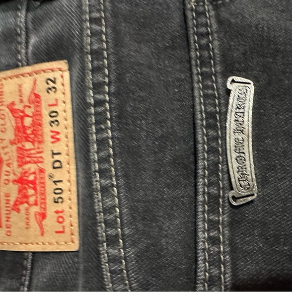 Chrome Heart Levi Jeans White Alligator and Snake Skin jeans - Picture 2 of 6